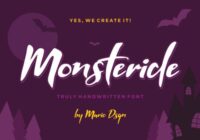 Monsteride Font - Featured Image