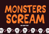 Monsters Scream Font - Featured Image