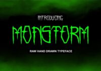 Monstorm Font - Featured Image