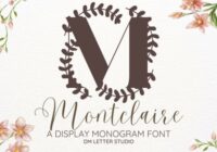 Montclaire Monogram Font - Featured Image