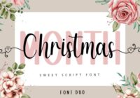 Month Christmas Font - Featured Image