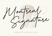 Montreal Signature Font - Featured Image
