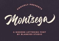 Montsega Font - Featured Image