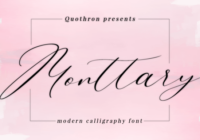 Monttary Font - Featured Image