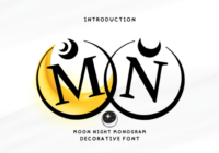 Moon Night Monogram Font - Featured Image
