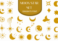 Moon Star Set Font - Featured Image