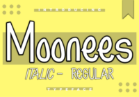 Moonees Font - Featured Image