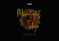 Moonlight in Tokyo Font - Featured Image