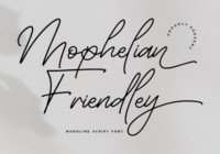 Mophelian Friendley Font - Featured Image
