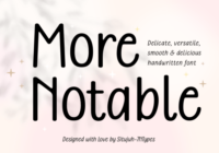 More Notable Font - Featured Image