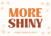 More Shiny Font - Featured Image