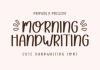 Morning Handwriting Font - Featured Image
