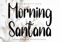 Morning Santana Font - Featured Image
