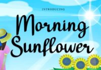 Morning Sunflower Font - Featured Image