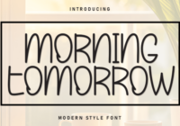 Morning Tomorrow Font - Featured Image