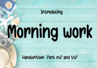 Morning Work Font - Featured Image