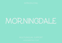 Morningdale Font - Featured Image