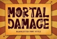 Mortal Damage Font - Featured Image