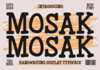 Mosak Font - Featured Image