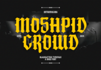 Moshpid Crowd Font - Featured Image