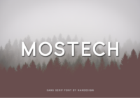 Mostech Font - Featured Image