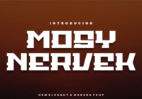Mosy Nervek Font - Featured Image