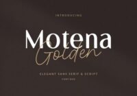 Motena Golden Font - Featured Image