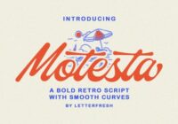 Motesta Script Font - Featured Image