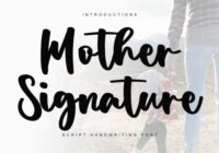 Mother Signature Font - Featured Image