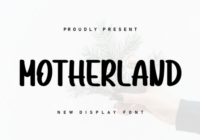 Motherland Font - Featured Image