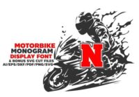 Motorbike Monogram Font - Featured Image