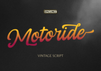Motoride Font - Featured Image