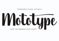 Mototype Font - Featured Image
