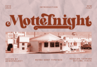 Mottelnight Font - Featured Image