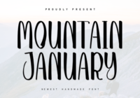 Mountain January Font - Featured Image