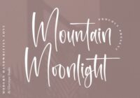 Mountain Moonlight Font - Featured Image