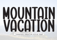 Mountain Vacation Font - Featured Image