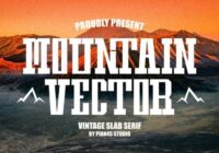 Mountain Vector Font - Featured Image