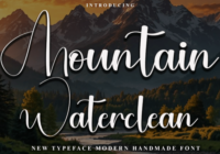 Mountain Waterclean Font - Featured Image