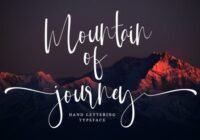 Mountain of Journey Font - Featured Image