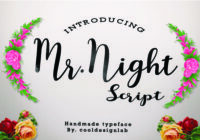 Mr. Night Font - Featured Image