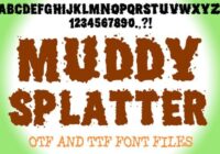 Muddy Splatter Font - Featured Image