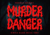 Murder Danger Font - Featured Image