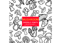 Mushroom Doodle Font - Featured Image