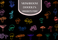 Mushroom Doodles Font - Featured Image