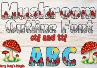 Mushroom Outline Font - Featured Image