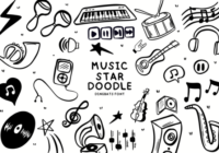 Music Star Doodle Font - Featured Image