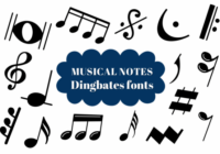 Musical Notes Font - Featured Image