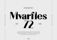 Mvarfles 72 Font - Featured Image
