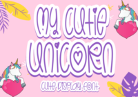 My Cutie Unicorn Font - Featured Image